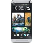 Angle View: HTC One M7 PN07120 AT&T LTE Android 4.1 32GB Smartphone Silver Good Condition