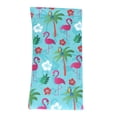 thumbnail image 3 of Womens Blue Flamingo Palm Tree Print Squeeze Top Sunglasses Pouch, 3 of 4