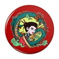 thumbnail image 1 of Geisha With The Dragon Tattoo Pinback Button Pin, 1 of 4