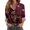 Red, variant on Women Christmas Tree Print Button Down Shirt Long Sleeve Casual Loose Fit Holiday Blouse Merry Christmas Top