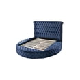 thumbnail image 3 of Galaxy Home Furnishings Hazel Queen Size Tufted Storage Bed made with Wood in Blue, 3 of 5