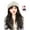 Style 5, variant on Long Wavy Hair Wigs Hat Beret Caps Adjustable Synthetic Fiber Hair Headgear Hat