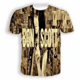 thumbnail image 3 of Camiseta de manga corta con estampado 3D del cantante de rock clásico Bon Scott para hombre y mujer, estilo hip hop, estilo Harajuku, unisex, 3 of 4