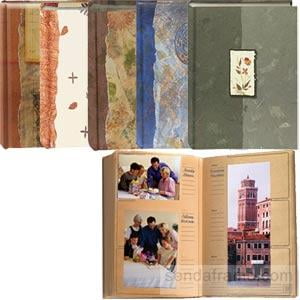 (4 pack) ECO-Paper series album holds 300 4x6-4x12 photos with memo area - SAVE with