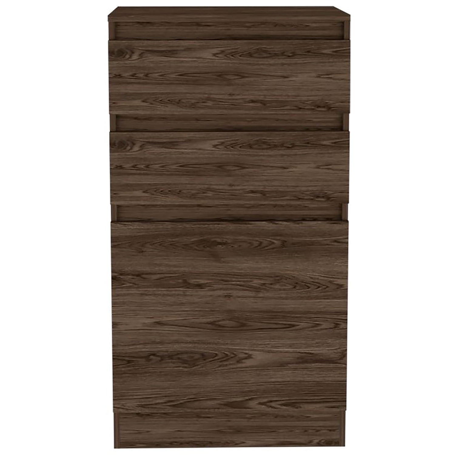 Kadyn Dresser with Jewelry Box, Single Door Cabinet, Chest of Drawers with Mirror, Dark Walnut Jewelry Storage Container Kadyn Dresser with Jewelry Box, Single Door Cabinet, Chest of Drawers with Mirror, Dark Walnut Jewelry Storage Container