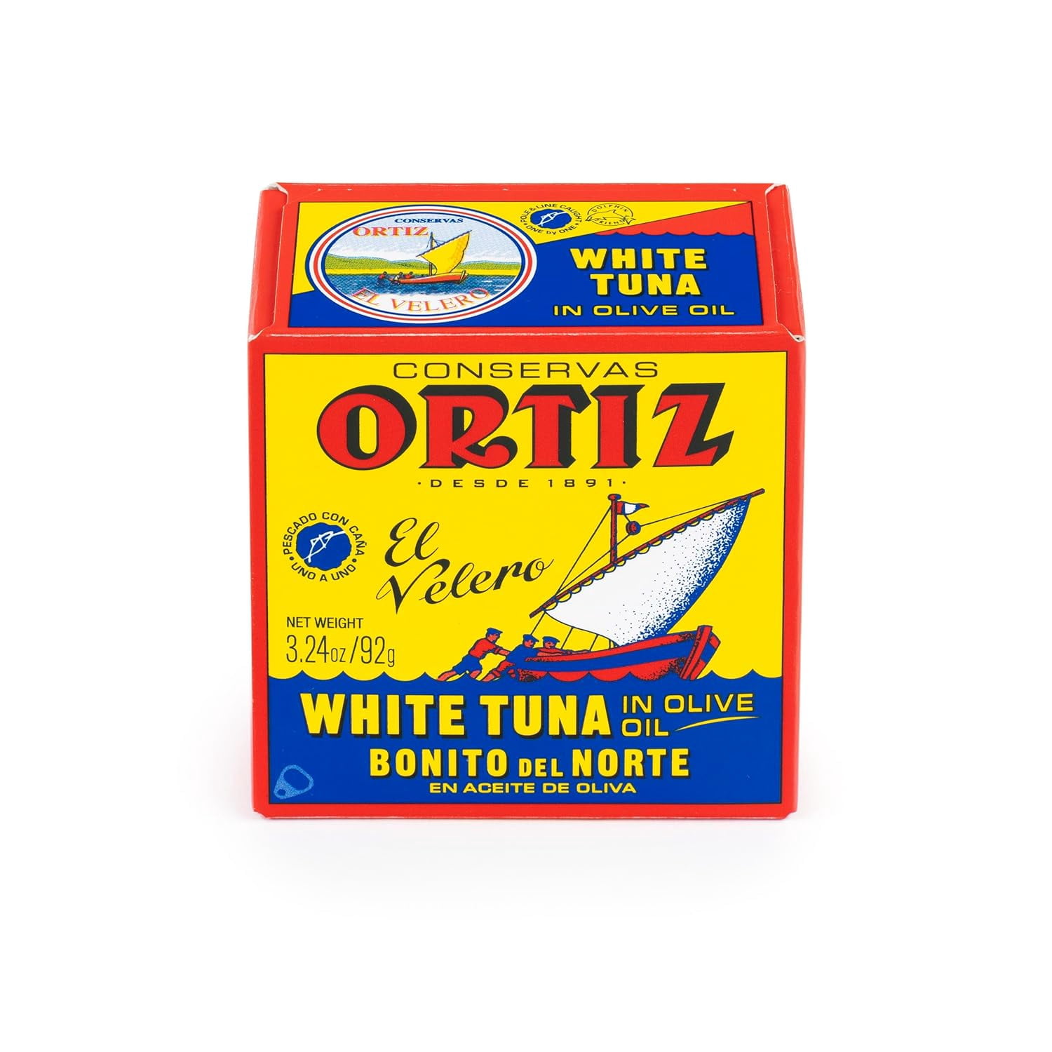 Conservas Ortiz White Tuna in Olive Oil, 3.2 oz. Cans (Pack of 10)