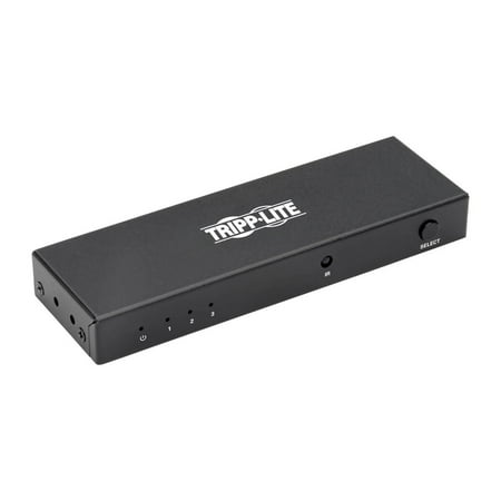 UPC: 0037332210210 | Tripp Lite 3-Port HDMI Switch for Video & Audio 4K X 2K UHD 60 Hz with Remote – Video/Audio Switch – 3 X HDMI – Desktop