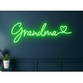 thumbnail image 4 of Glowneon Grandma With Heart Neon Sign, Family Wall Decor, 4 of 4