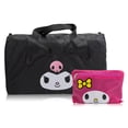 thumbnail image 4 of Sanrio Hello Kitty and Friends Duffle Bag  Lightweight Foldable Travel Duffel Featuring Kuromi & My Melody  Packable Nylon Bag with Shoulder Strap & Luggage Sleeve  18" x 12"  Ages 3+, 4 of 6