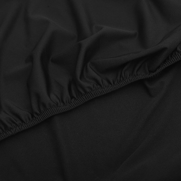 ELAYARD Wear Resistant Black Picnic Tablecloth for Outdoor Parties with Easy Installation
