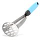 thumbnail image 1 of Potato Master Acero inoxidable Mango antideslizante Triturero Vegetal Frijol Alimento Mashed Patatas Pusher Mashing Maker Ricer Azul Eigraketly HA059401-02, 1 of 7