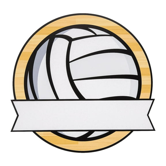 Bulk 50 Piece Team Spirit Volleyball Name Cutouts
