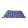 thumbnail image 2 of Ahgly Company Machine Washable Indoor Rectangle Abstract Blue Contemporary Area Rugs, 2' x 5', 2 of 4