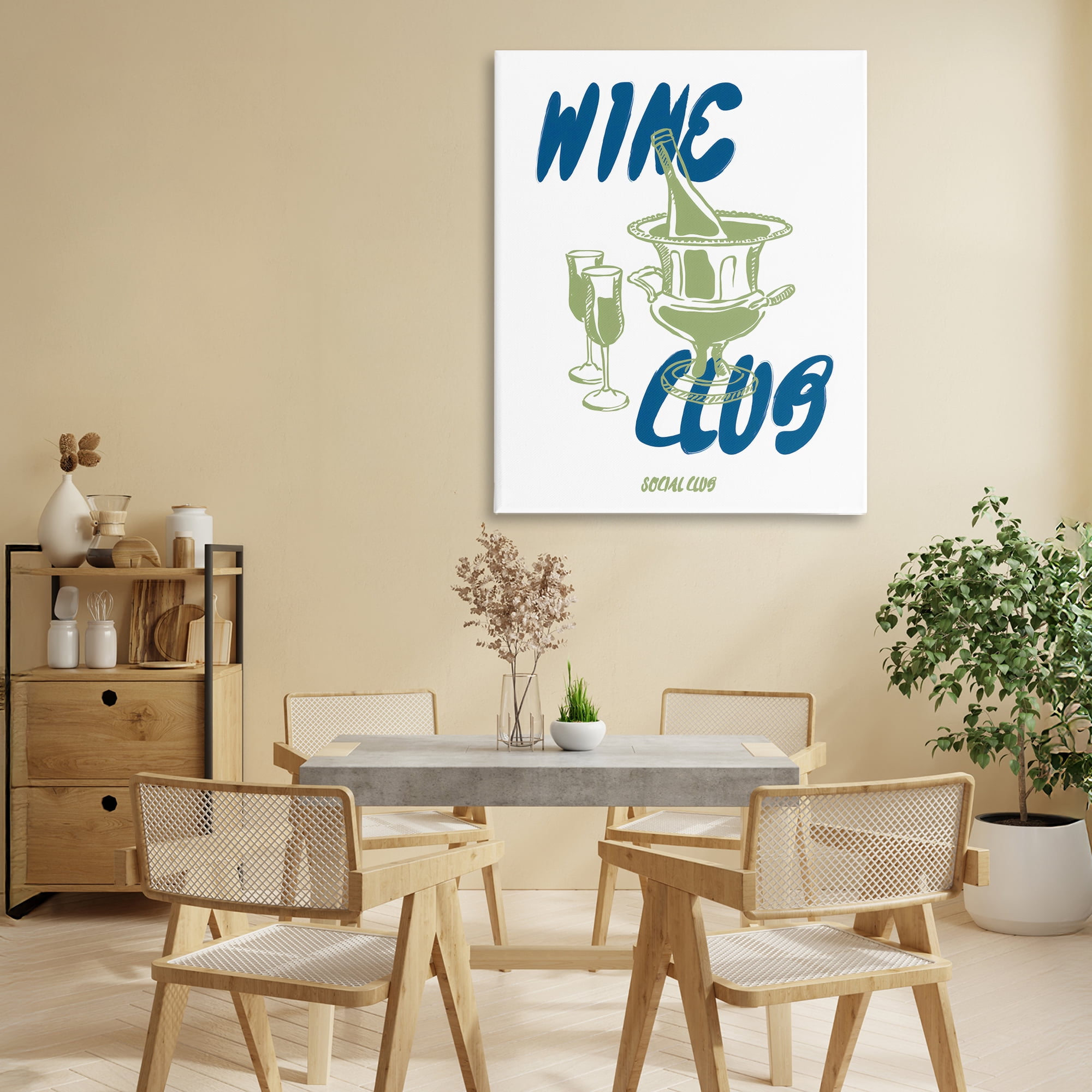 Stupell Industries Wine Club Social Evening Toast Canvas Wall Art, design by The Prints Vibe