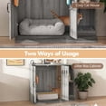 thumbnail image 4 of Cat Litter Box Cabinet with Power Outlet, Hidden Litter Box Enclosure for Automatic Litter Boxes, with Litter Catcher and Adjustable Storage Shelves, Gray, 4 of 11
