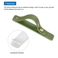thumbnail image 3 of Uxcell 4 Pcs Phone Loop Finger Holder Silicone Phone Strap Grip Holder for Most Smartphones Dark Olive Green, 3 of 6