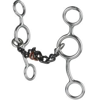 HORZE Full Cheek Snaffle Bit - 4 1/2 Inch, Stainless Steel, Single Jointed For Horse Training