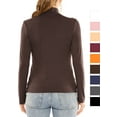 thumbnail image 3 of Stretch Is Comfort Women's Plus Oh so Soft Long Sleeve Mock Neck Top | Adult Xlarge-4x, 3 of 6