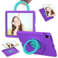thumbnail image 6 of Aminegg Kids Shockproof Case Stand Handle Heavy Duty Cover for iPad Pro 12.9 6th Gen 5 4 3 Purple, 6 of 6