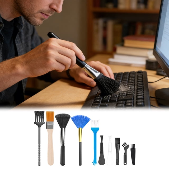Keyboard Cleaning Brush with Soft and Durable Handle for Efficient Removal (10 Pcs)