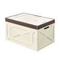 thumbnail image 1 of Yuarrent Caja de almacenamiento plegable para exteriores de PP con gran capacidad para organizar alimentos, utensilios de cocina y ropa. Es Kits de desorden para acampar Beige Regular Grande, 1 of 5