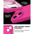 thumbnail image 3 of Compatible with iPhone 15 Case,Upgrade Liquid Silicone,with 2× Screen Protector[Enhanced Camera Protection][Scratch-Resistant Soft Microfiber Lining] Slim Cover Phone Cases (Hot Pink), 3 of 12