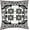 Ivory, Magenta, Black / Bulphan, variant on Boutique Rugs Bulphan Throw Pillow