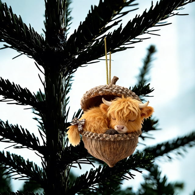 8cm Forest Animals Decoration Christmas Tree Pendant Holiday Gift