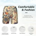 thumbnail image 5 of Balery Floral With Birds And Fantasy Flowers Mens Swim Trunks Swim Shorts for Men Quick Dry Inseam Beach Shorts with Compression Liner Pocket-Large, 5 of 9