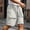 Gray, variant on Mens Casual Cargo Shorts Lightweight Solid with Zippered Deep Pockets Minimalist Moisture Wicking Shorts for Fishing