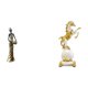 thumbnail image 1 of Figura de mujer tribal africana a caballo, estatua moderna, colección de esculturas decorativas ligeras para dormitorio o sala de estar., 1 of 8