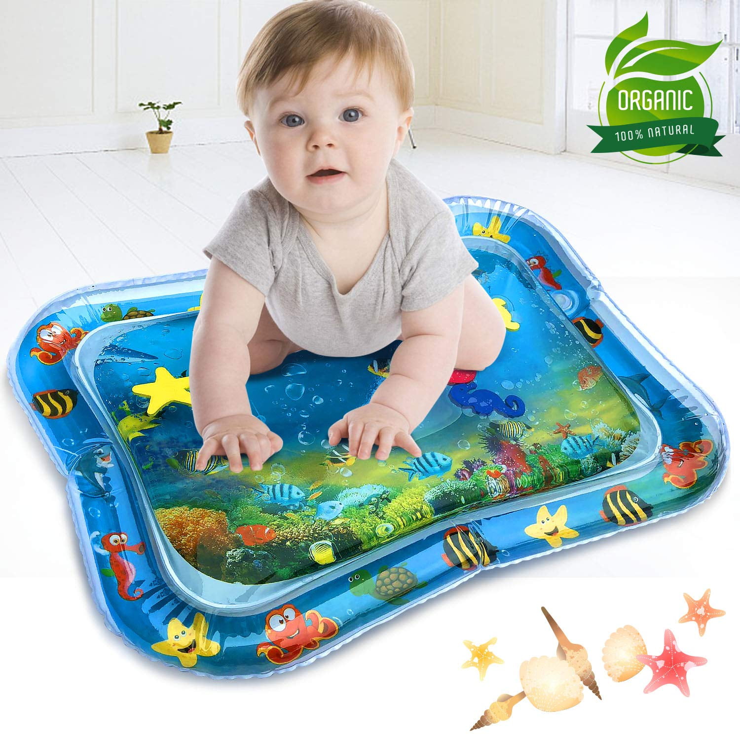 Sensory Toys Gifts for Baby Boy Girl Infinno Upgraded Material Inflatable Tummy Time Baby Water Mat for 3 6 9 12 Months Infants and Toddler Gyms Your Baby's Stimulation Growth 