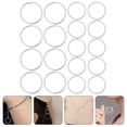 thumbnail image 4 of 40pcs Círculo de arete redondo Encantos Hollow Charms Pendants para hacer joyas, 4 of 5