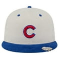 thumbnail image 2 of Men's New Era Cream/Royal Chicago Cubs Two-Tone Corduroy 59FIFTY Fitted Hat, 2 of 6