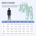 thumbnail image 2 of Mens Pajamas Set, Cartoon Cute Alpaca Rainbow Cactus Button Down Long Sleeve Loungewear Sleepwear Pjs sets for Men, 2 of 5