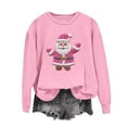 thumbnail image 2 of Christmas Sweaters for Women Oversized Sweatshirts Graphic Sweatshirt Crewneck Long Sleeve Dressy Casual, 2 of 5