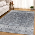 thumbnail image 6 of Addison Rugs Mayfield Premium Machine Washable Traditional Global Gray Rectangle Rug, 9' x 12', 6 of 6