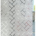 thumbnail image 2 of Privacy Window Film Frosted Glass Window Film Decorative Privacy Window Film Non-Adhesive Blocking Sun UV Rays Heat Control for Home Office, 60x100cm, 2 of 5