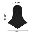 thumbnail image 2 of TOPTIE Balaclava for Men Women, Sun Protection Long Neck Covers, Full Face Mask for Cycling, Fishing, Helmet Liner-Black, 2 of 7