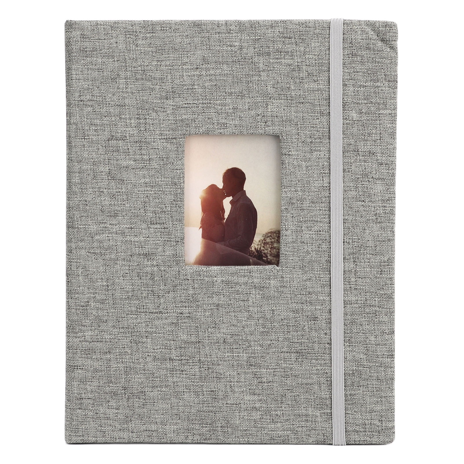 Album Photo Kaki 208 Photos 10,2 X 7,6 Cm - Couverture PVC & Chanvre, 26 Pages Pour Bébé, Mariage, Famille