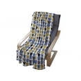 thumbnail image 4 of Abstract Soft Flannel Fleece Throw Blanket, Surreal Pattern with Different Ornamental Shapes Hand Drawn Like, Cozy Plush for Indoor and Outdoor Use, 70" x 90", Yellow Blue Charcoal Grey, by Ambesonne, 4 of 6