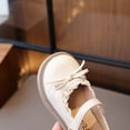 thumbnail image 6 of Boys Girls Lace Up Shoes Toddler Little Kids School Dress Shoes (Toddler/Little Kid) Beige 10.5, 6 of 7