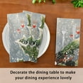 thumbnail image 6 of Napkin Satin Napkin 20*20Inchx6 Kitchen Towel Dinner Plate Towel Decorative Towel Napkin Tea Towel Suitable For Kitchen Table Christmas Holly and Mistletoe, 6 of 8