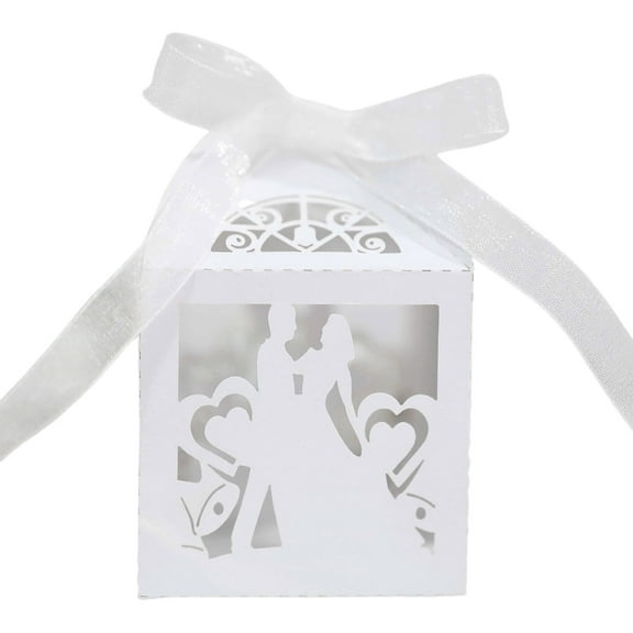 Hollow Candy Boxes Set of 50 Paper Packaging for Case Accessories for Wedding Birthday Christmas Guest Favors