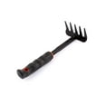 thumbnail image 3 of Unique Bargains Plastic Coated Metal Head Handheld 5 Teeth Garden Rake Hand Tool Black, 3 of 3