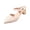 Beige, variant on Women's Closed Pointed Toe Mules Two Way Wear Strap Backless Loafer for Women Mid Chunky Heel Mule Slingback Sandals Slip on Slides Dress Shoes