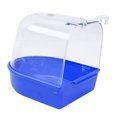 thumbnail image 1 of Bañera para pájaros, Accesorios para pájaros y Loros, Transparente - Azul-B Sunnimix Baño de loro de pájaros, 1 of 7