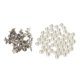 thumbnail image 1 of 100 Set Bricolaje de Plástico Remaches de material cuero para Jeans para proteger Decoración perfecl Remaches de perlas de imitación, 1 of 8