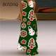 thumbnail image 4 of Vestido largo informal de Navidad para mujer, traje holgado sin mangas, estampado elegante, para fiesta, primavera y verano, 2024, 4 of 4