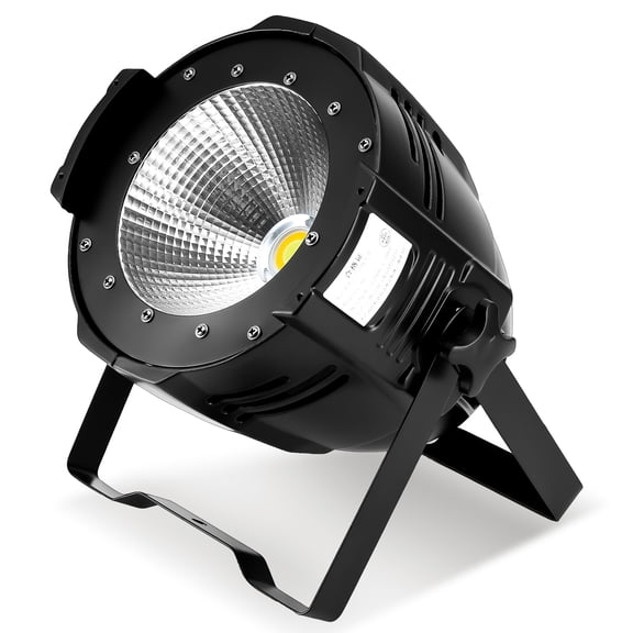 COB Par Lights, 200W Stage Spotlights DMX512 & Sound Activated Stage Light Warm White & Cool White Audience Blinder DJ Spot Light Wash Lights for Church Concert Photo Studio Wedding Live Show